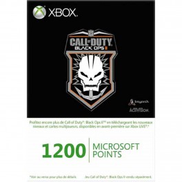 Xbox Live Points 1200 puntos Black Ops 2 - X360